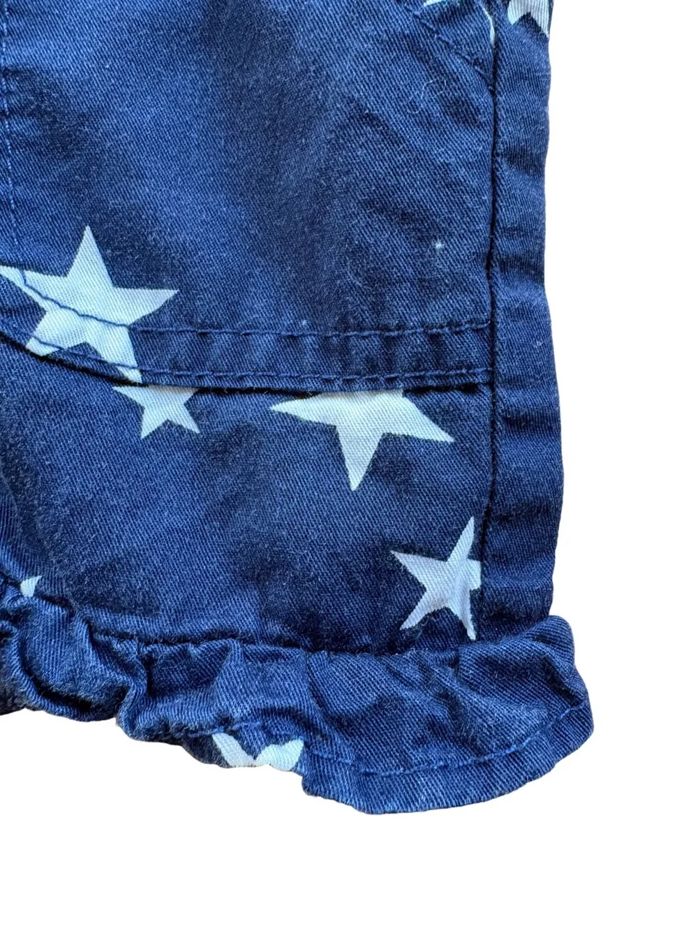 Kids 4T Carter’s Navy Star Print Ruffle Hem Shorts